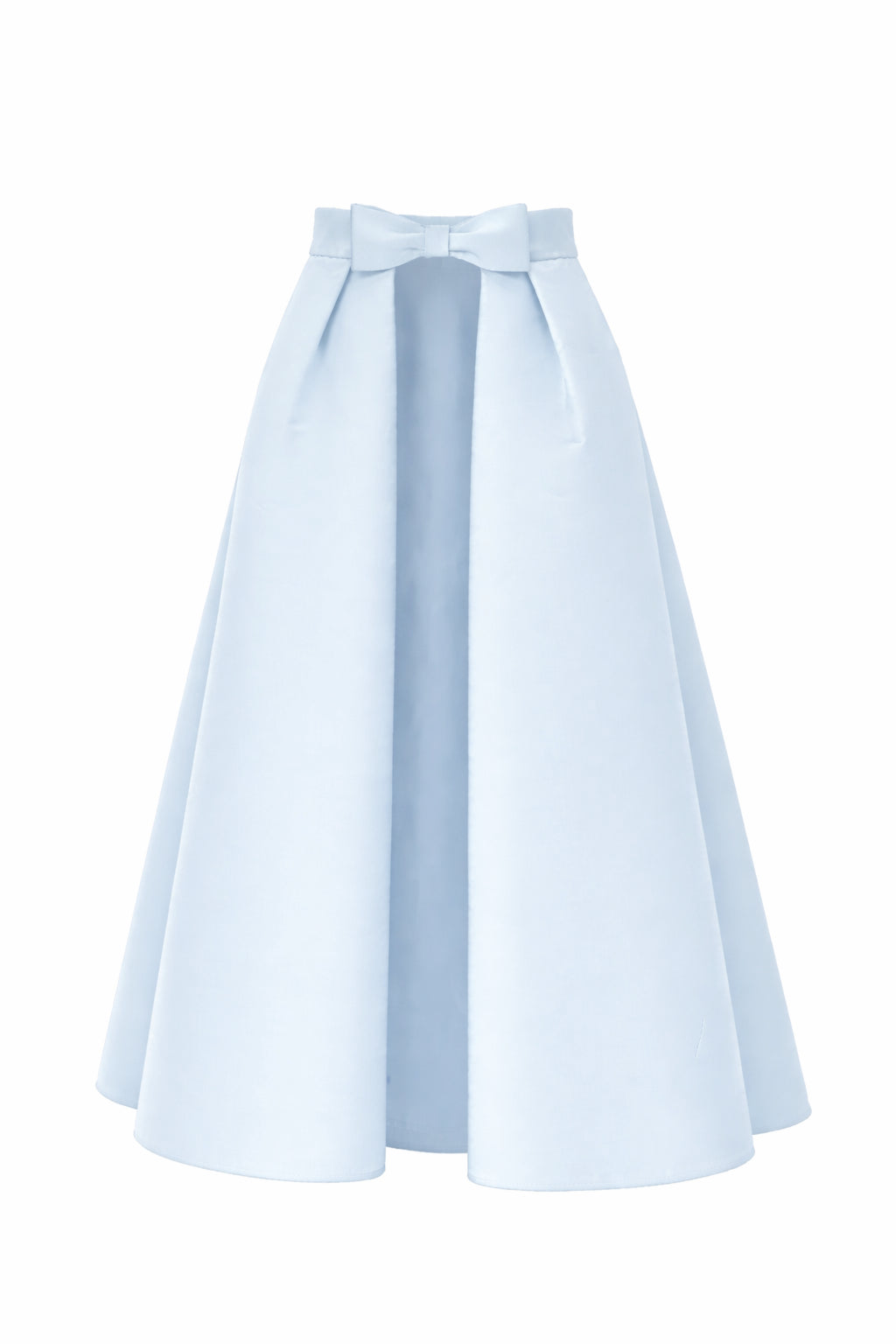 Silk Faille Mid-Length Bow Convertible Skirt