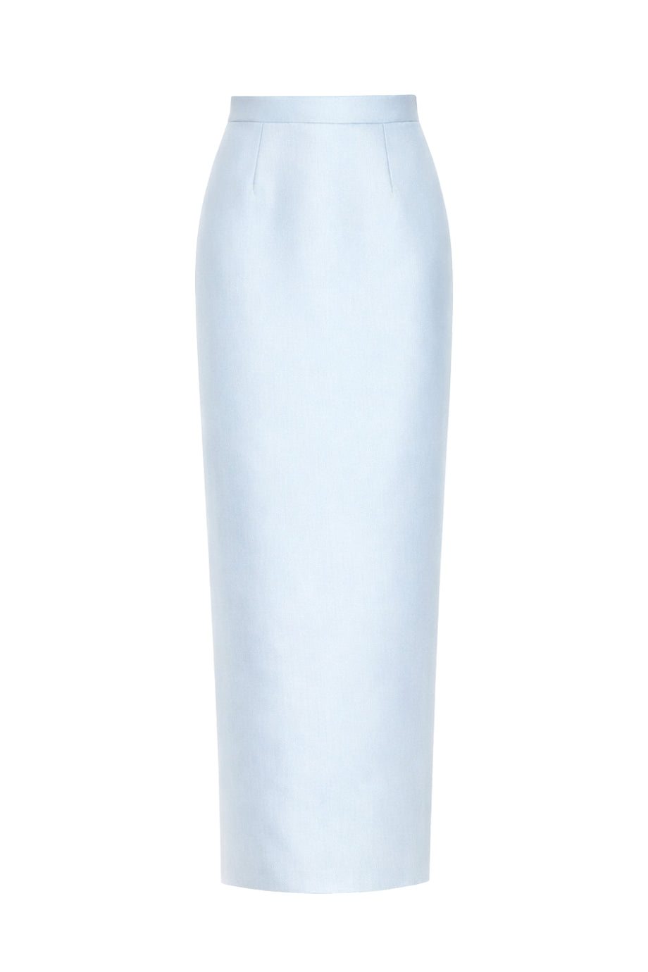 Silk and Wool Column Skirt