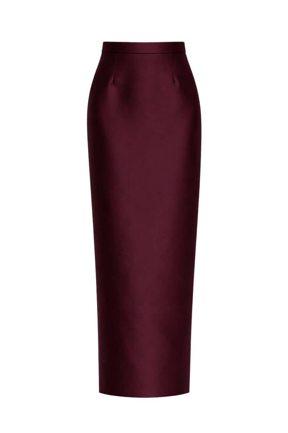 Silk and Wool Column Skirt