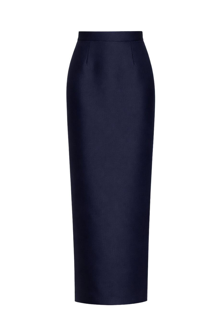 Silk and Wool Column Skirt