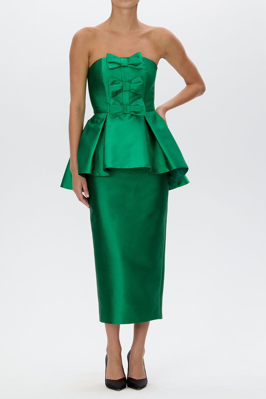 Stella Silk and Wool Midi Dress