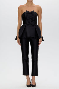 Silk and Wool Cigarette Pants