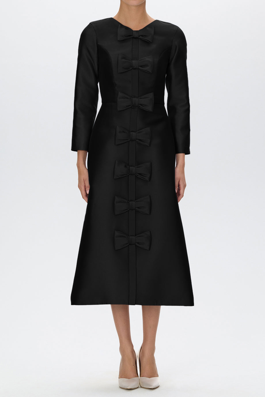 Valentina Silk and Wool Midi Dress