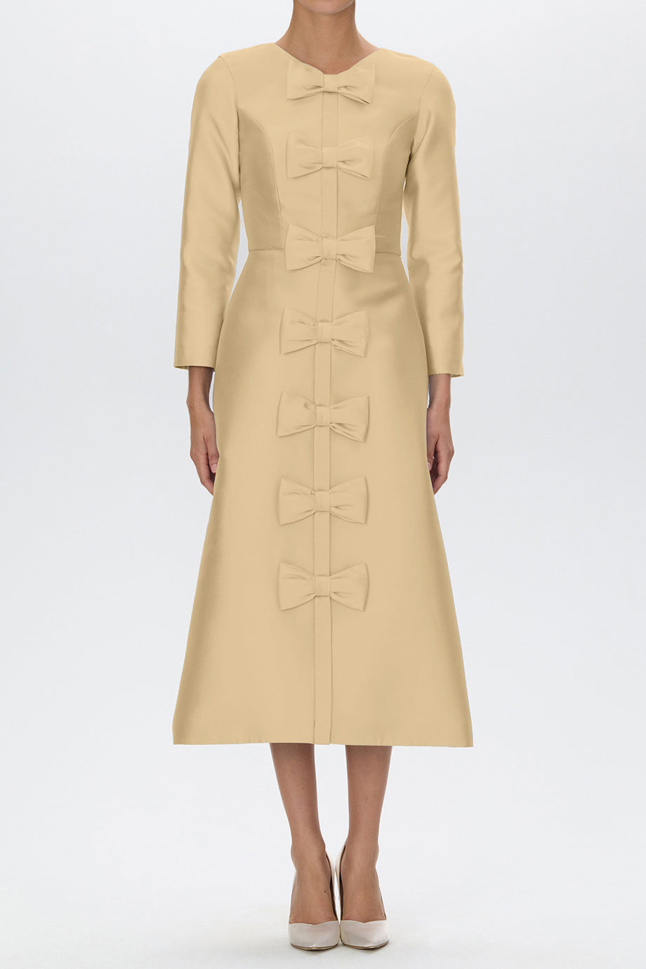 Valentina Silk and Wool Midi Dress