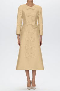 Valentina Silk and Wool Midi Dress