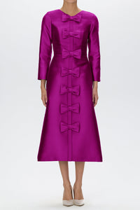 Valentina Silk and Wool Midi Dress