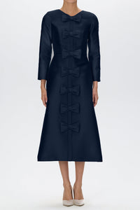 Valentina Silk and Wool Midi Dress