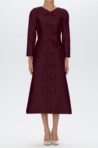Valentina Silk and Wool Midi Dress