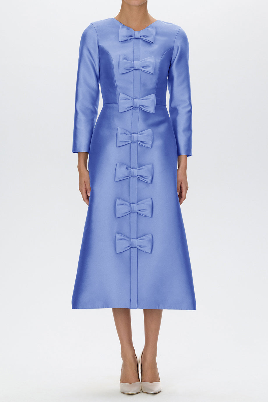 Valentina Silk and Wool Midi Dress