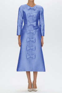 Valentina Silk and Wool Midi Dress