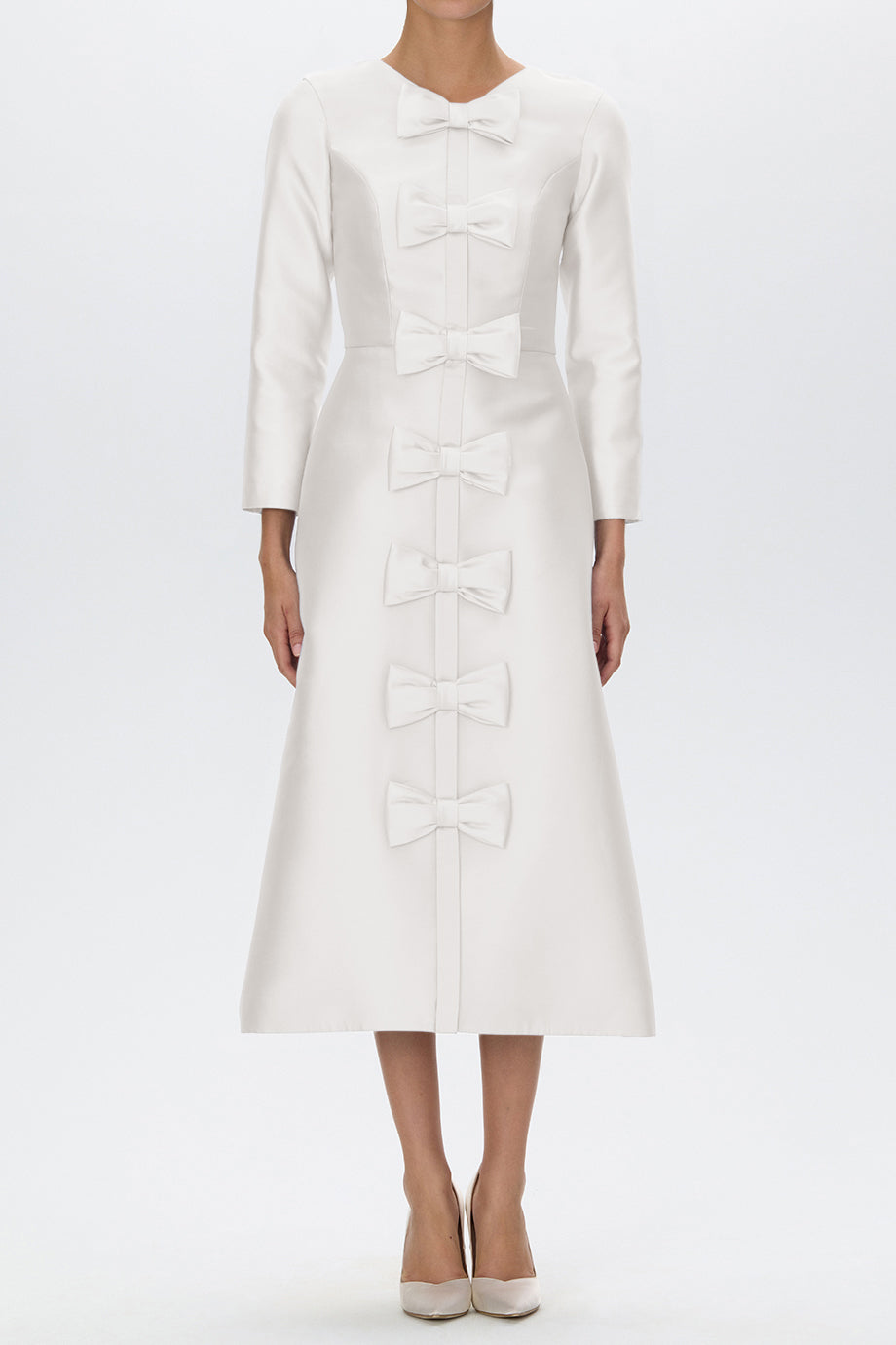 Valentina Silk and Wool Midi Dress