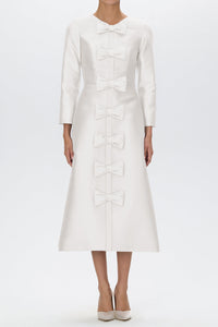 Valentina Silk and Wool Midi Dress