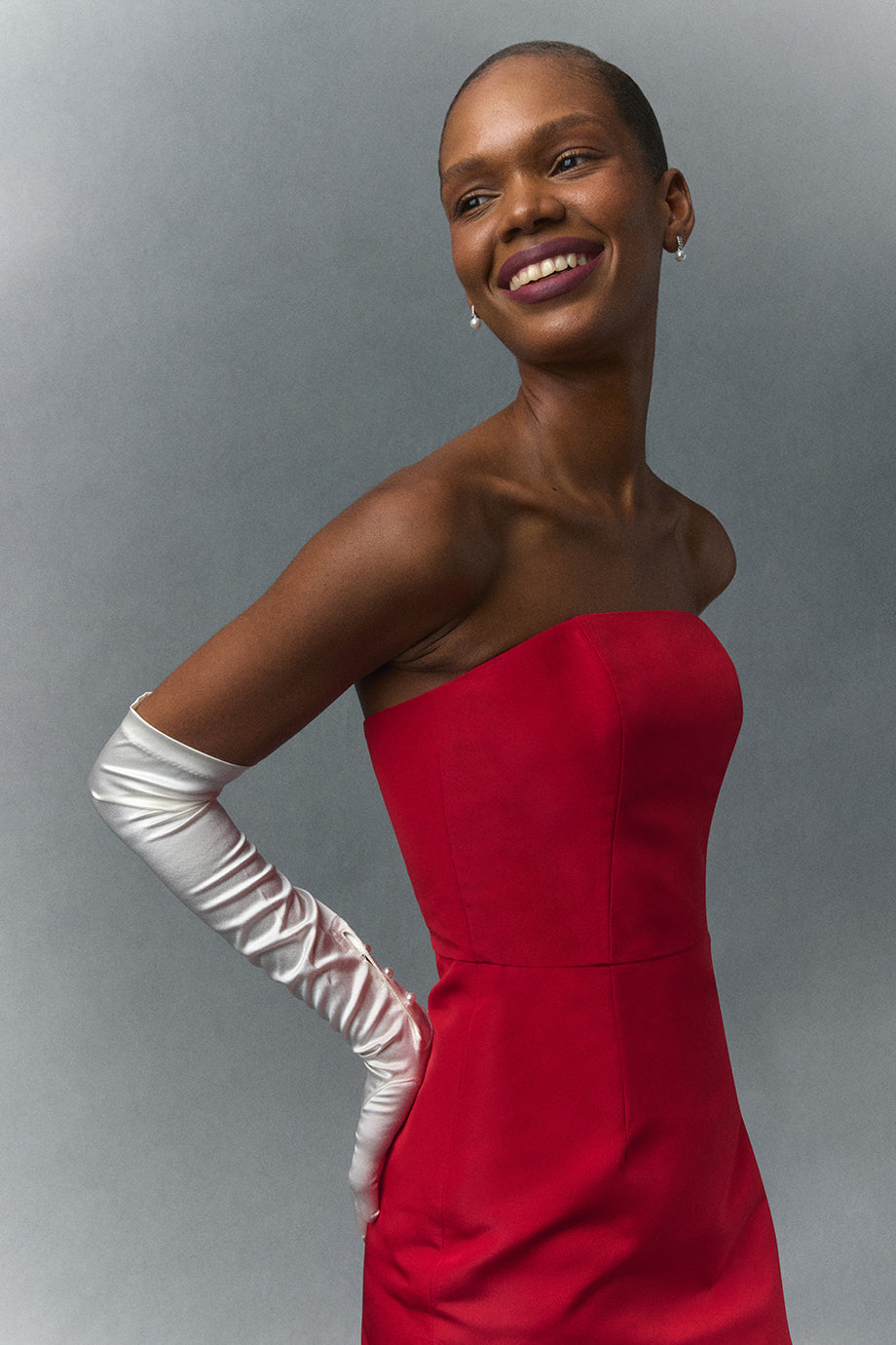 Elizabeth Silk Faille Column Gown