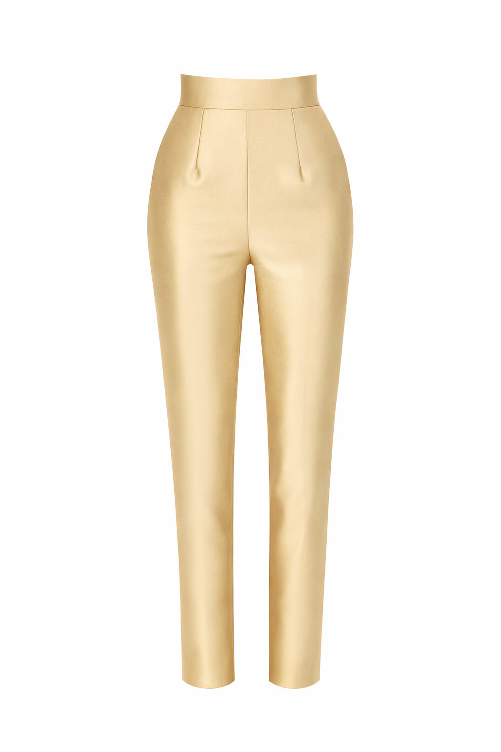 Silk and Wool Cigarette Pants