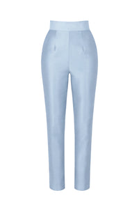 Silk and Wool Cigarette Pants