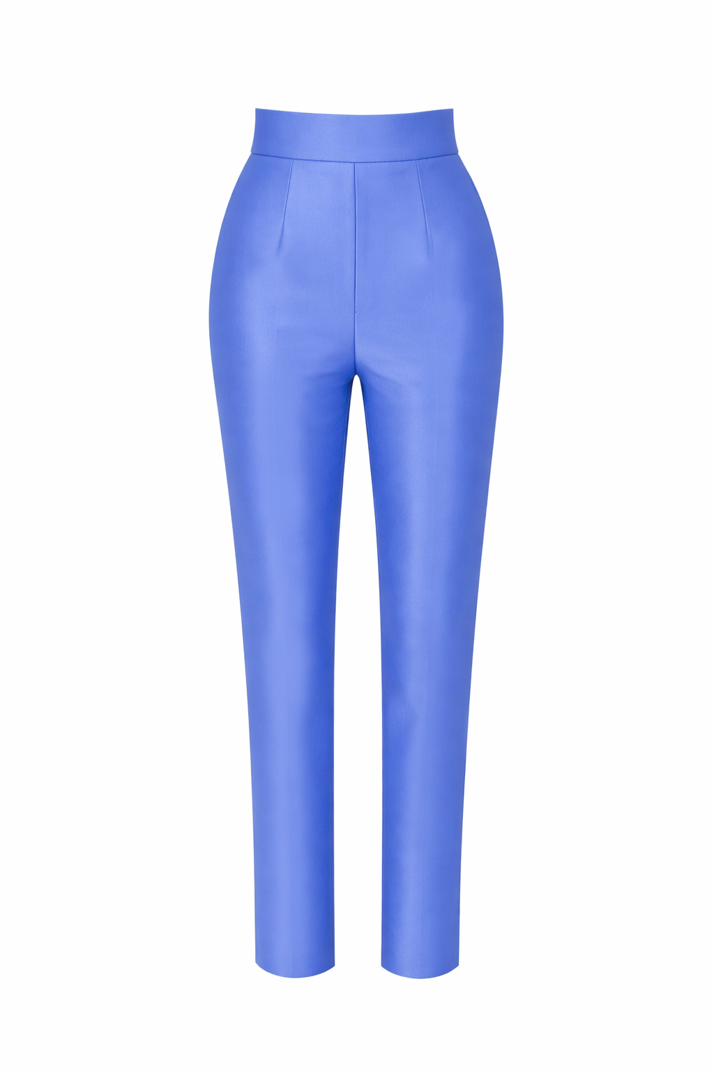 cigarette pants blue Lilysilk Female Comfort Fit Silk US Vintage 1960s Baby Blue Cigarette