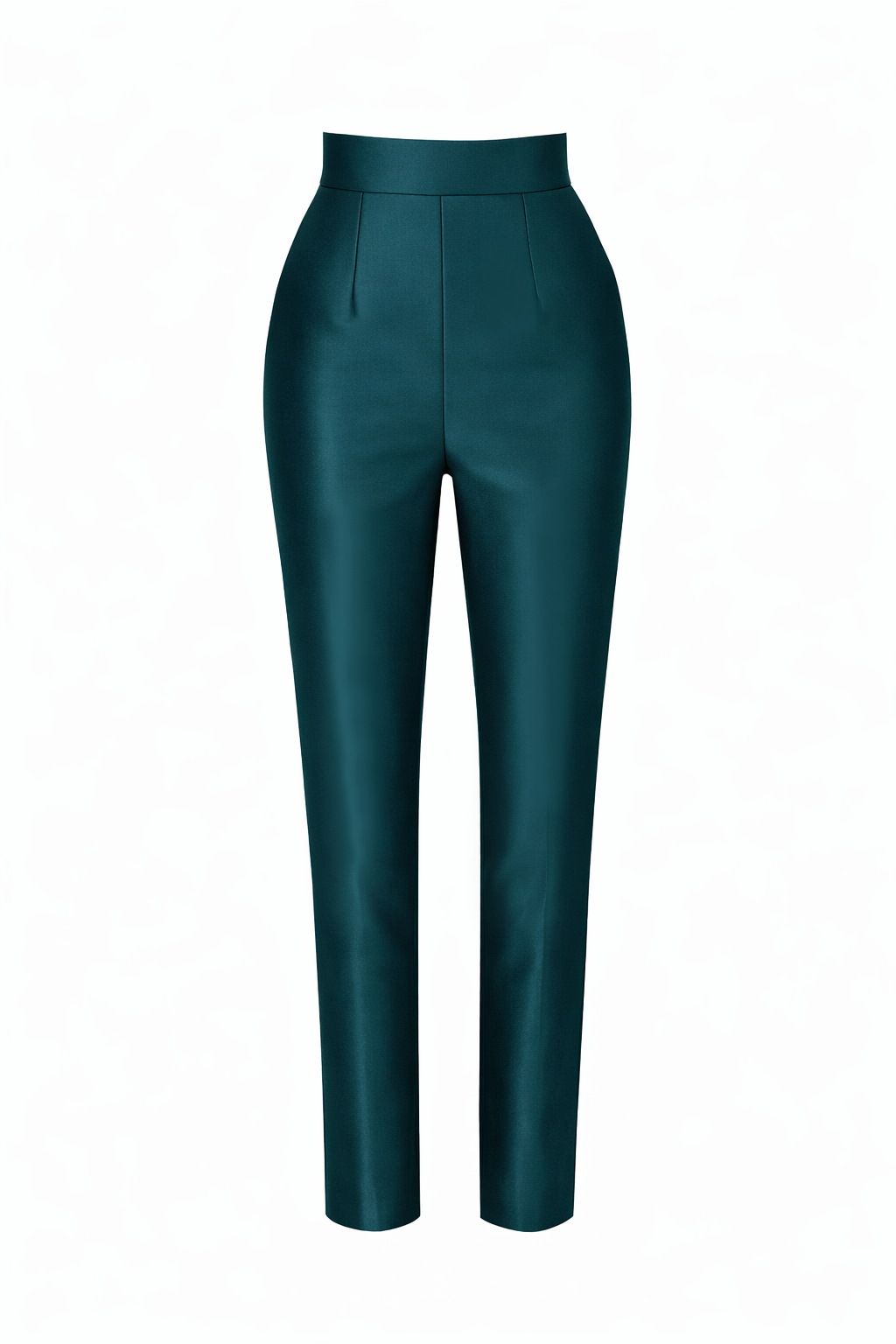 Silk and Wool Cigarette Pants