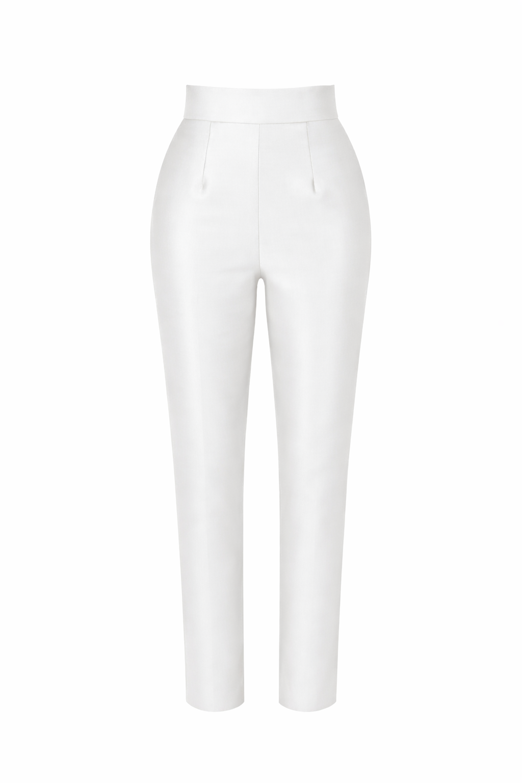 Silk and Wool Cigarette Pants