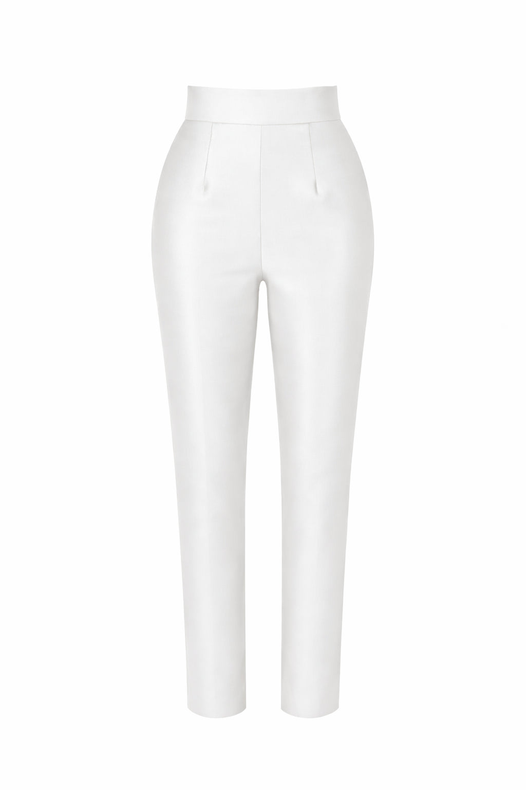 Silk and Wool Cigarette Pants