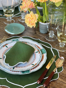 Alhambra Linen Placemat in Green