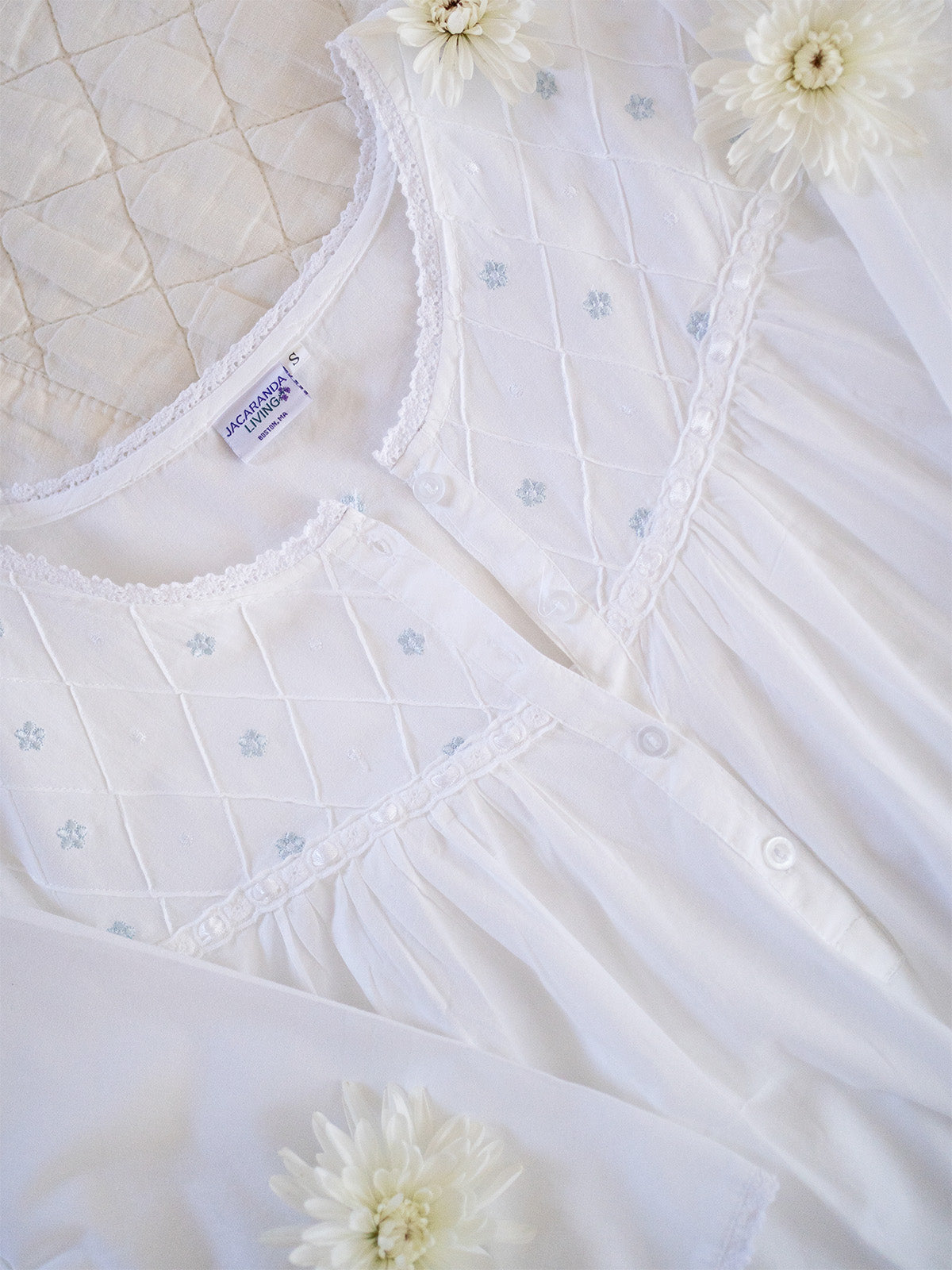 Alice White Cotton Nightgown