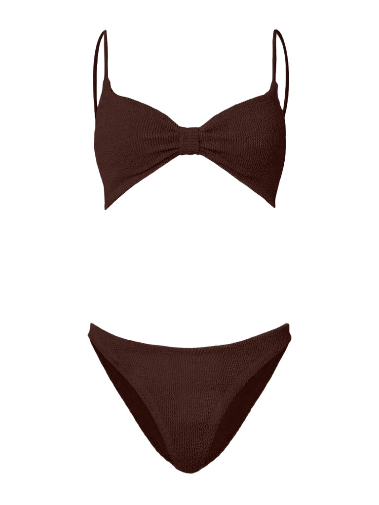 Alicia Bikini In Metallic Chocolate