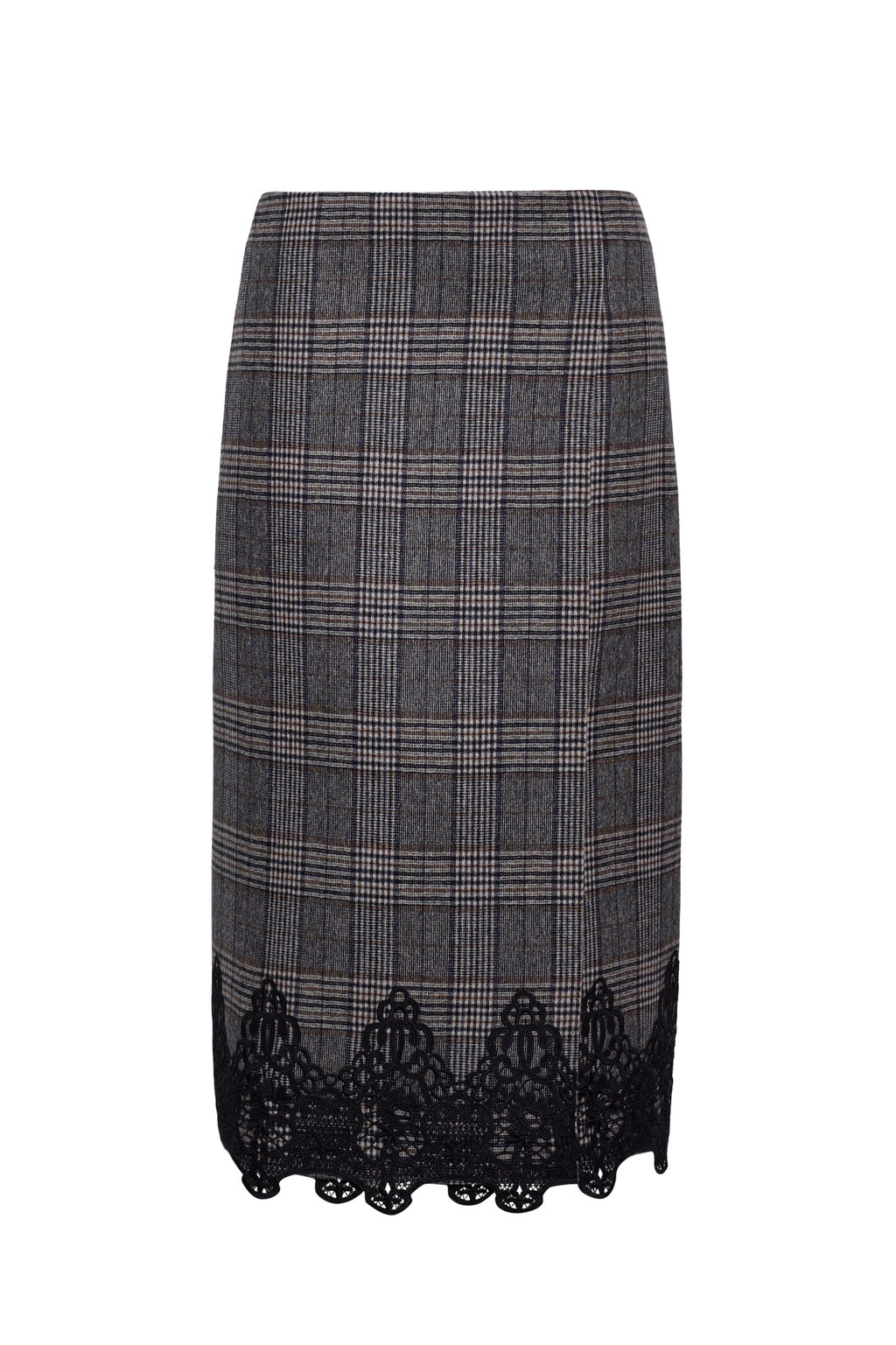 Allie Skirt in Keighley Plaid Grey