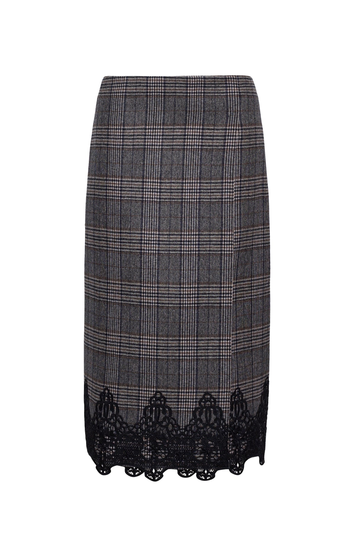 Allie Skirt in Keighley Plaid Grey