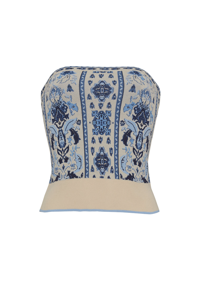 Alayna Knit Top in Emblem Blue