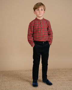 Pereprine Shirt in Red Tartan