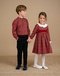 Pereprine Shirt in Red Tartan