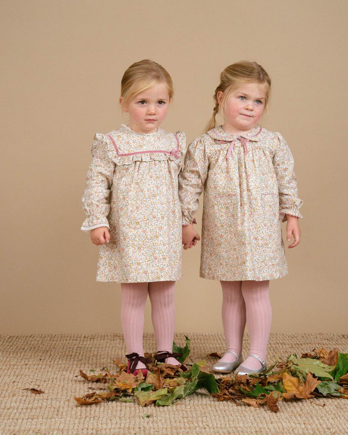 Leela Dress in Pink/Green Floral