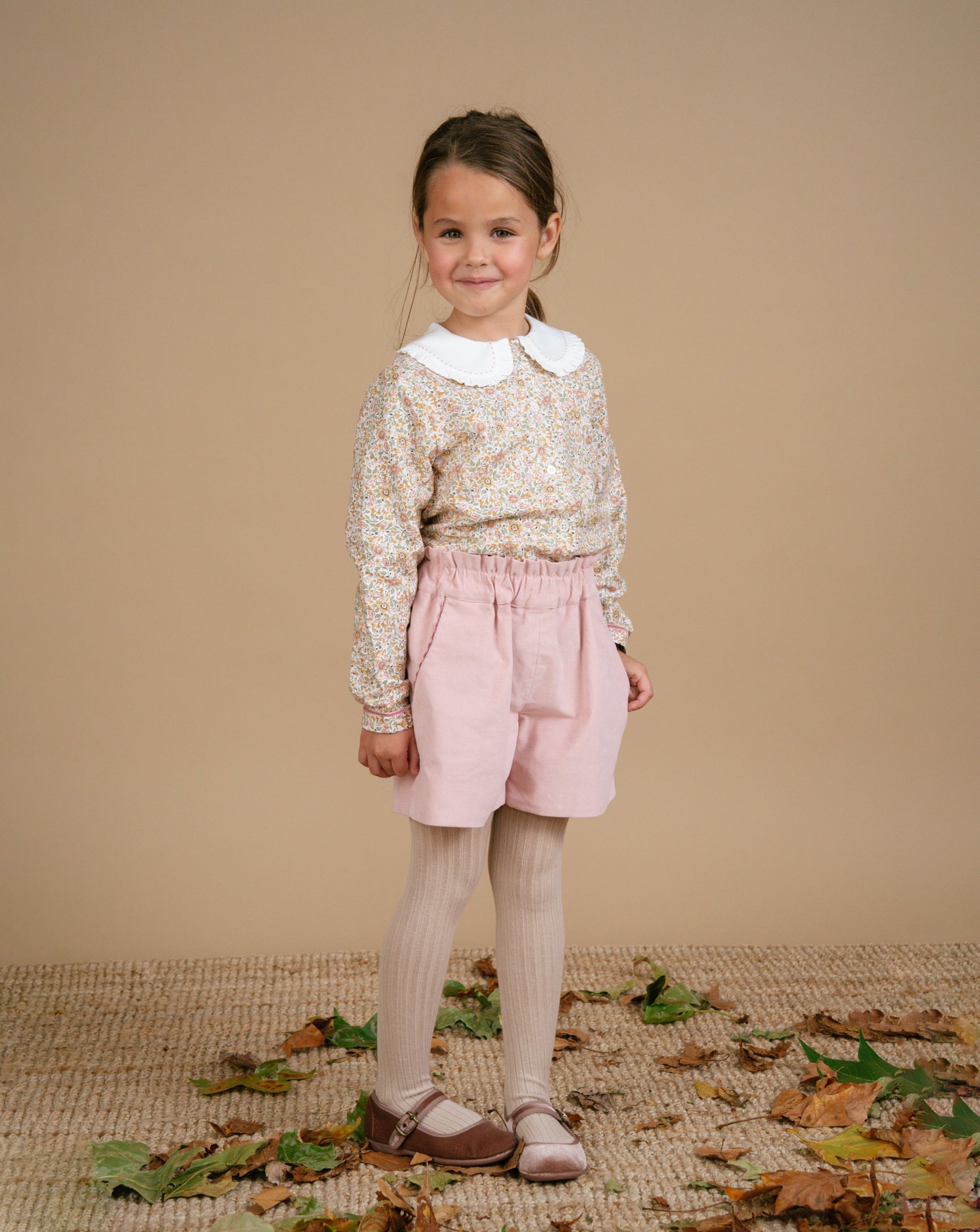 Freesia Short in Sweet Pink Babycord