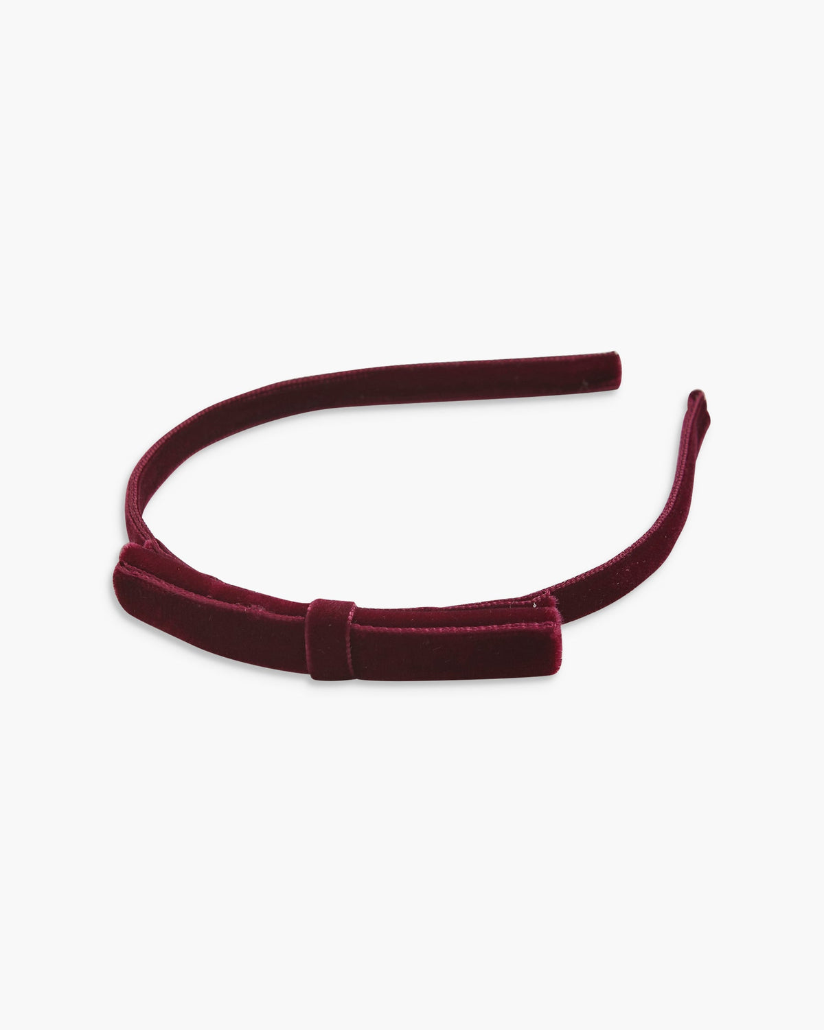 Velvet Headband in Burgundy