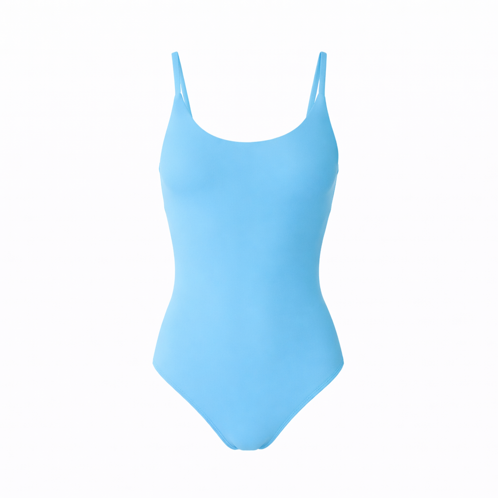 The Amalfi One-Piece in Celeste