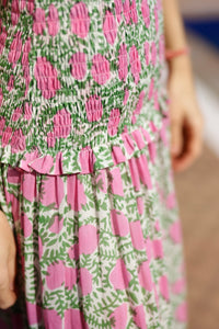 Amalfi Mermaid Dress Pink Lemon Vine