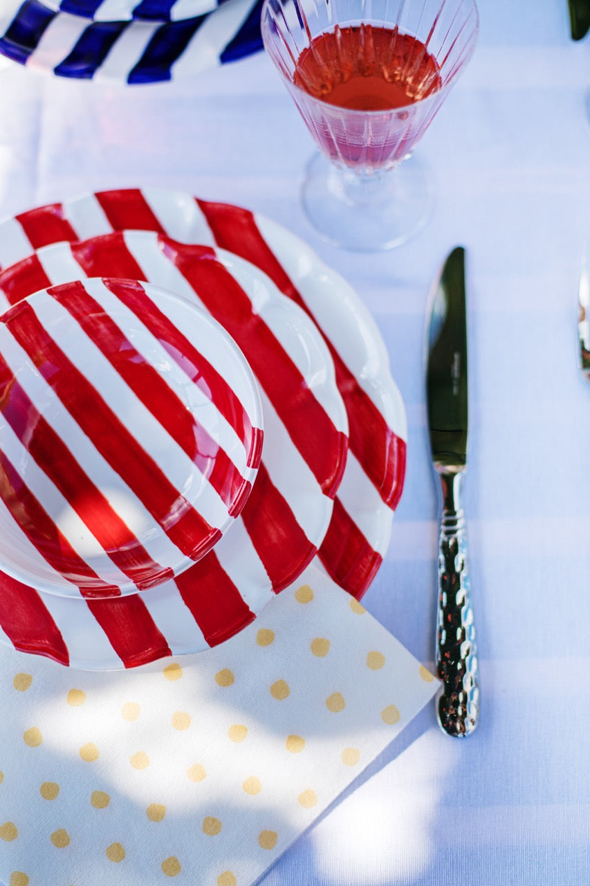 Amalfitana Stripe Salad Plate