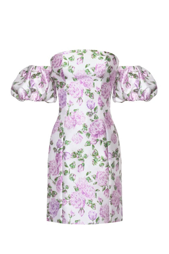The Amanda Dress in Pink & Green