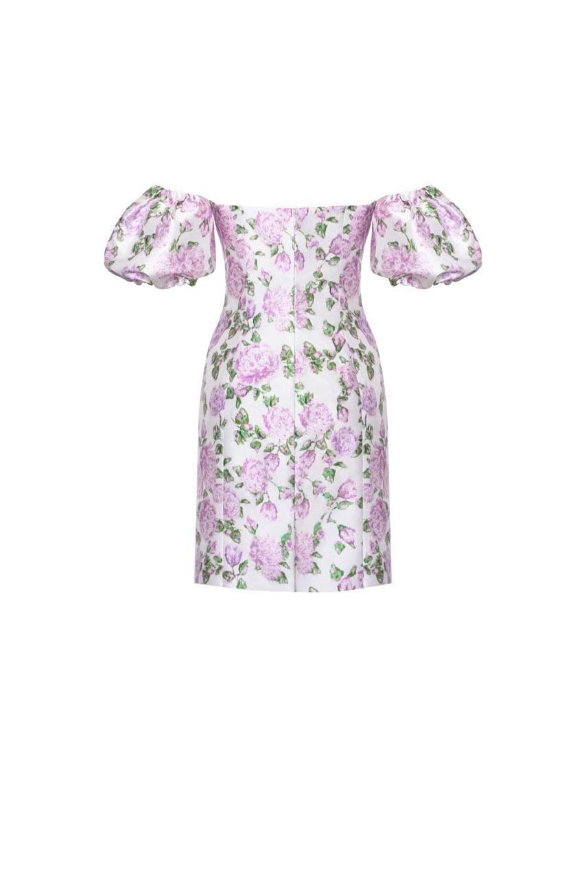 The Amanda Dress in Pink & Green