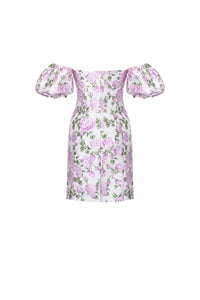 The Amanda Dress in Pink & Green