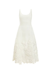 Amanda Midi Dress in Ivory