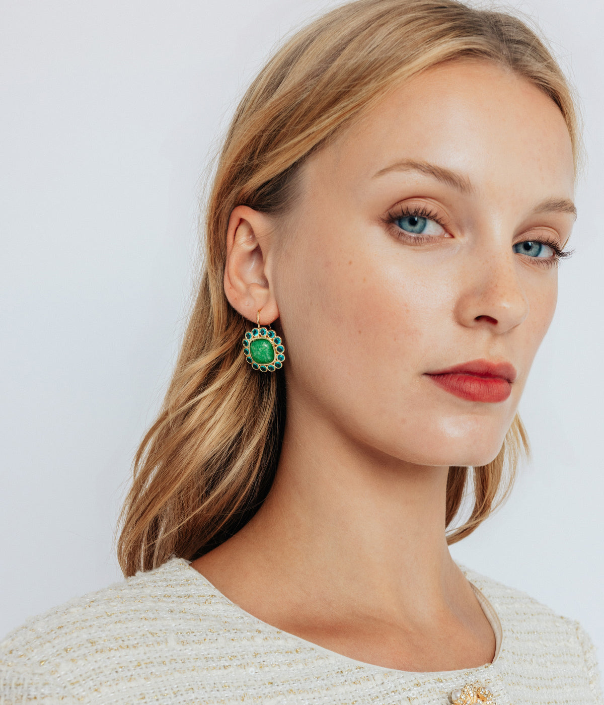 Ambrose Earrings in Green