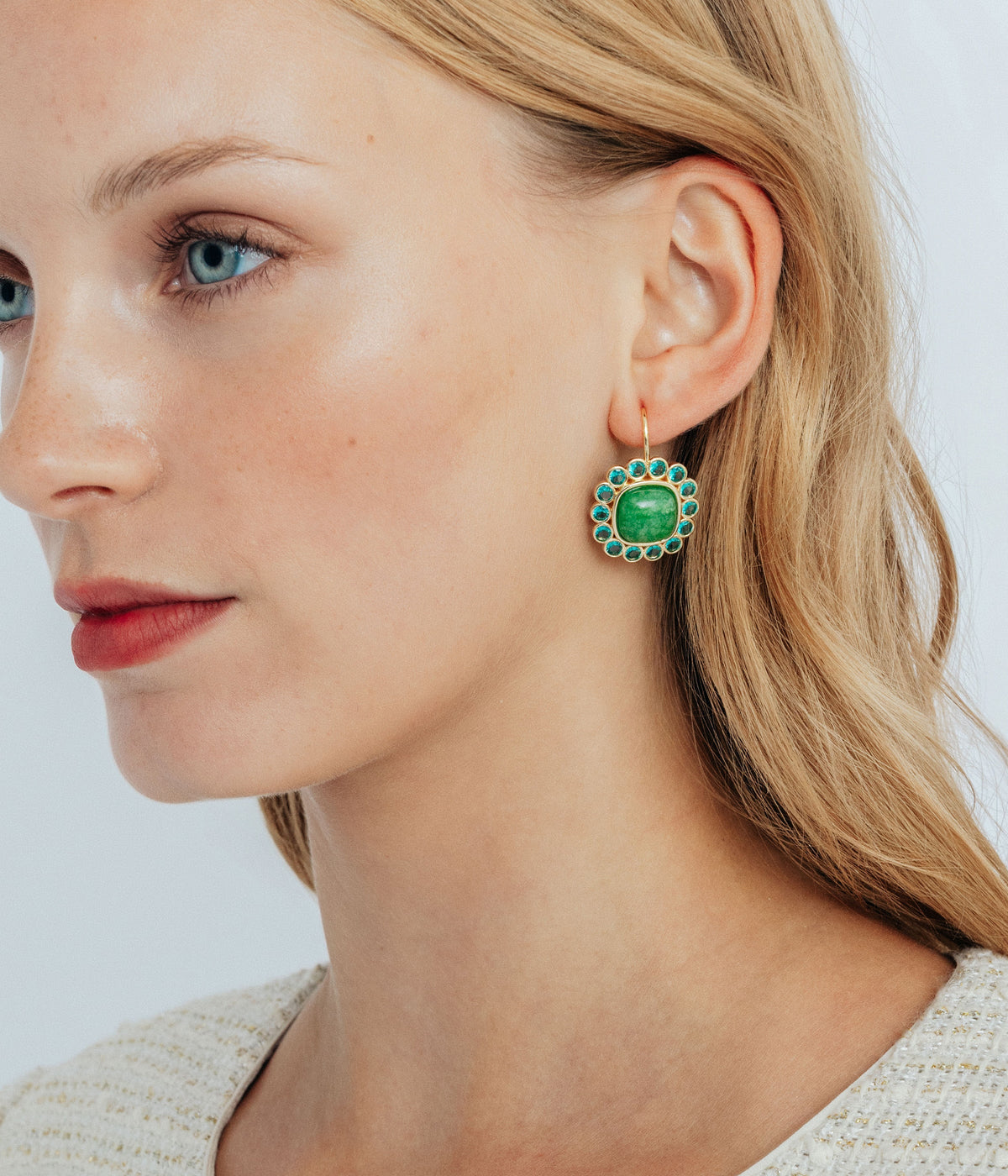 Ambrose Earrings in Green