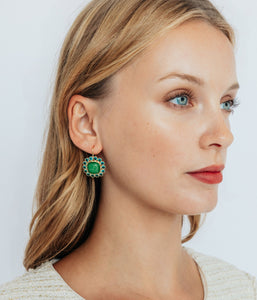 Ambrose Earrings in Green
