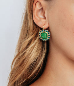 Ambrose Earrings in Green