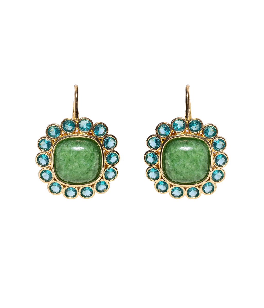 Ambrose Earrings in Green