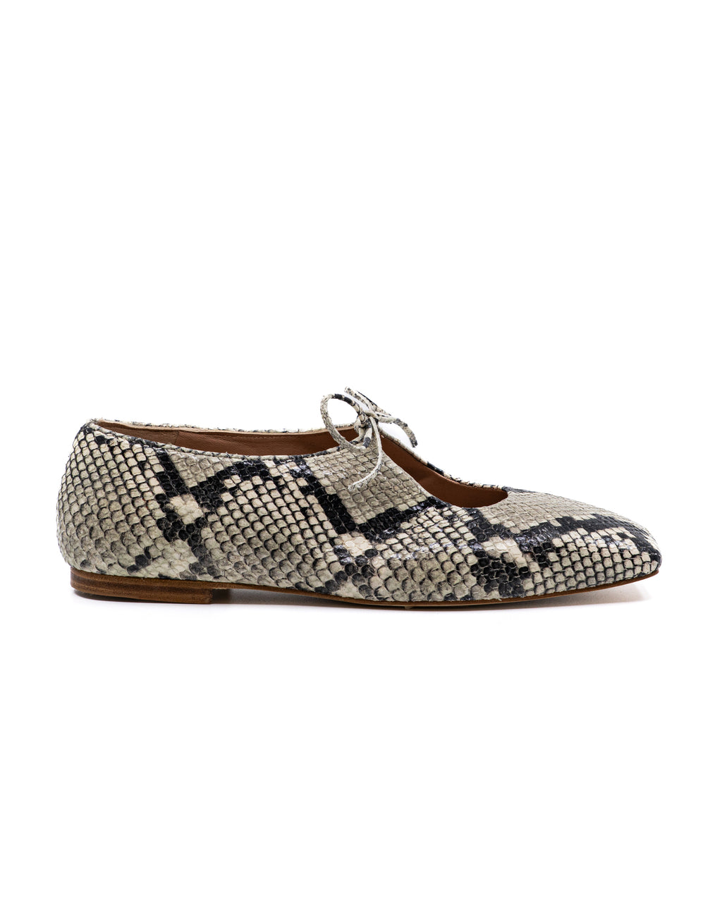 Amelia Faux Python Ballerina in Grey