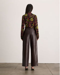 Amelia Top in Dark Fig Floral
