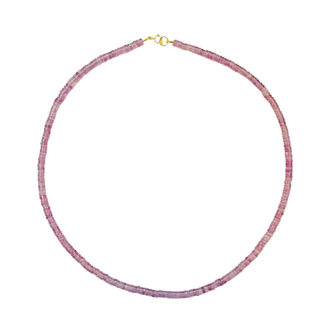 Amethyst Heishi Cut Necklace