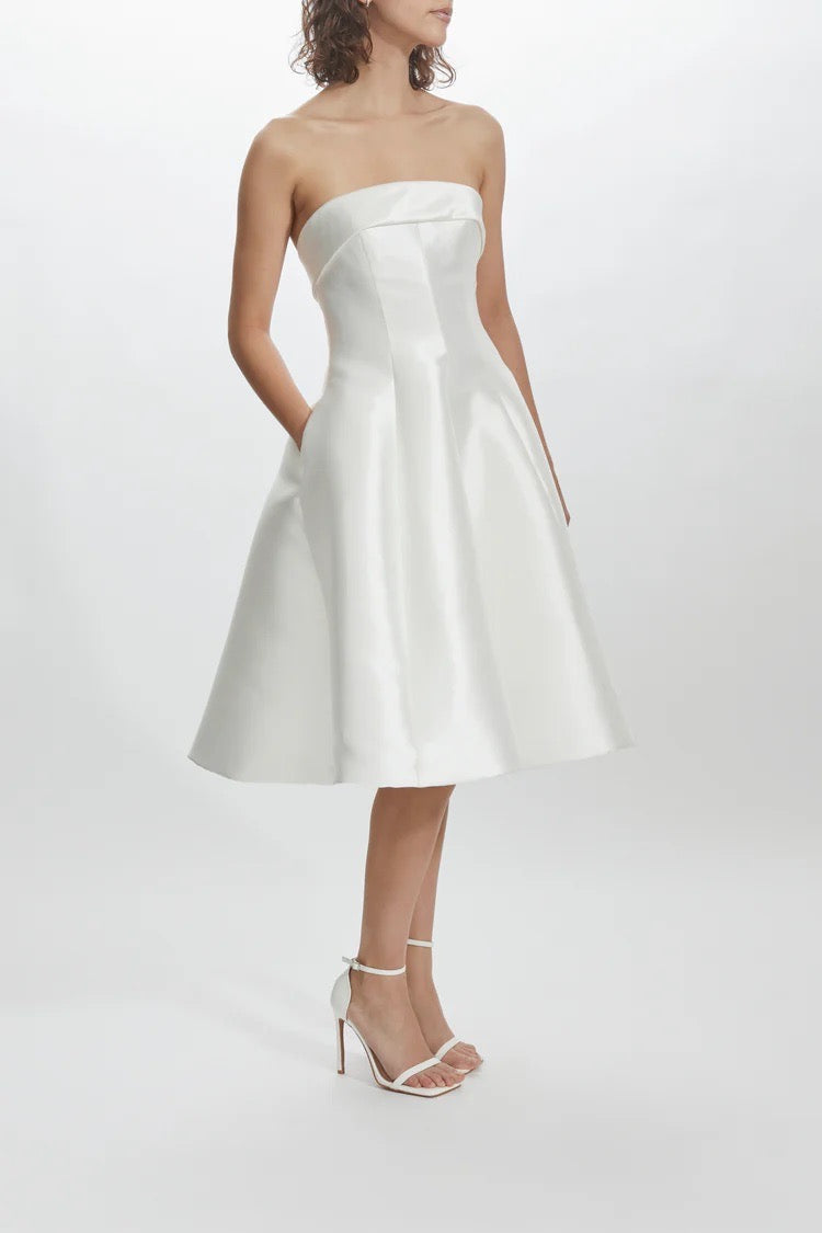 Mikado Strapless Dress